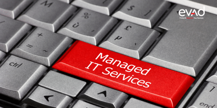 Managed IT services keyboard concept by EVAD Technology Group